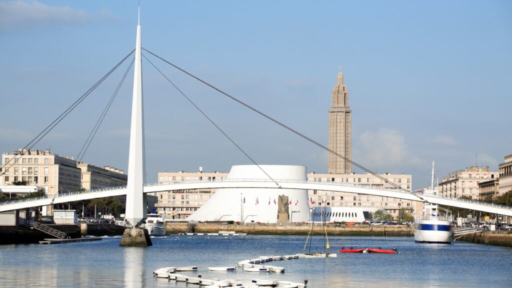 panoramic view of le havre in france picture id95736398